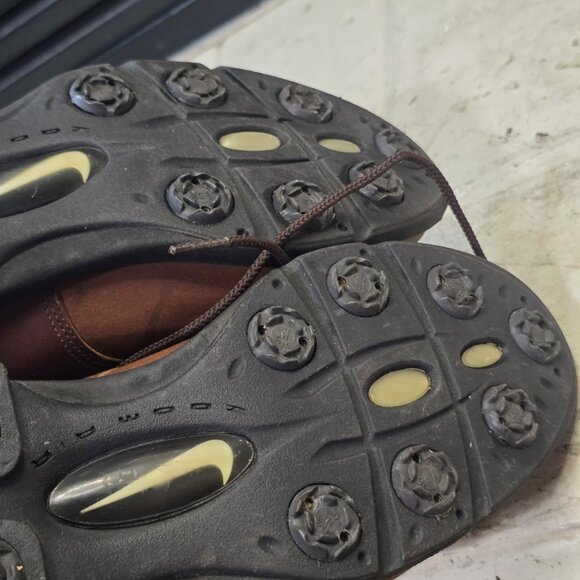 Vintage Used Nike Golf Shoes Leather Brown Mens Size 8.5 - Picture 5 of 13